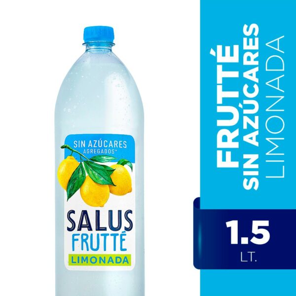 agua salus frutte s/gas s/azucar 1,500 lt. limonada