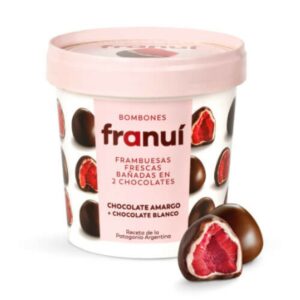 bombones de frambuesa franui 150 grs choc. black
