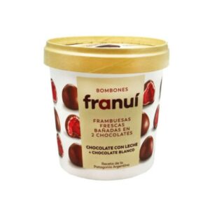 bombones de frambuesa franui 150 grs choc. leche