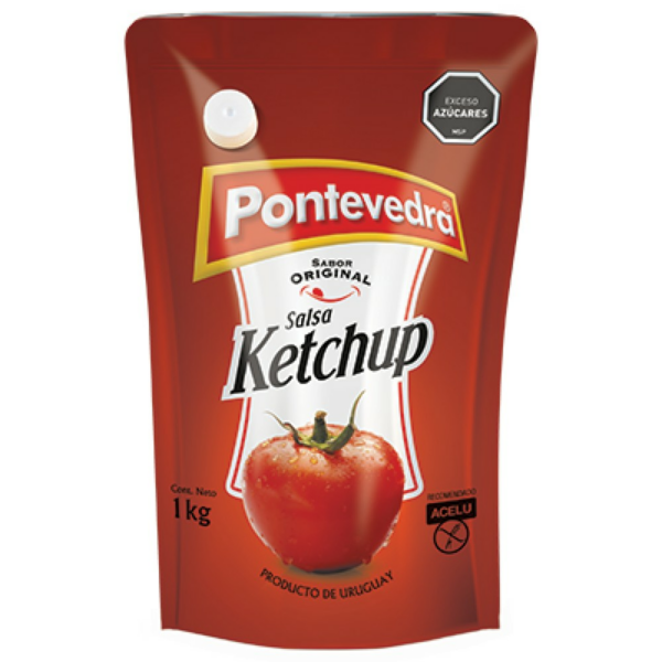 salsa ketchup pontevedra 1 kg. d.pack c/tapa (625)