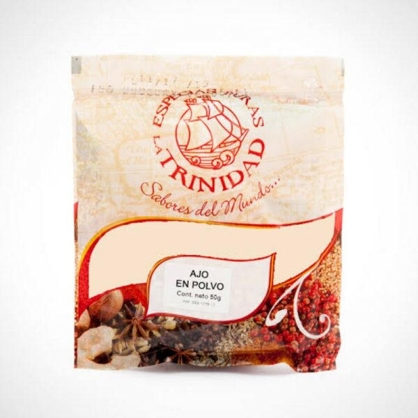 ajo en polvo la trinidad 50 grs. bolsa ajo en polvo la trinidad 50 grs. bolsa