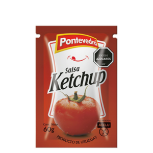 salsa ketchup pontevedra 60 grs. sachet (618)