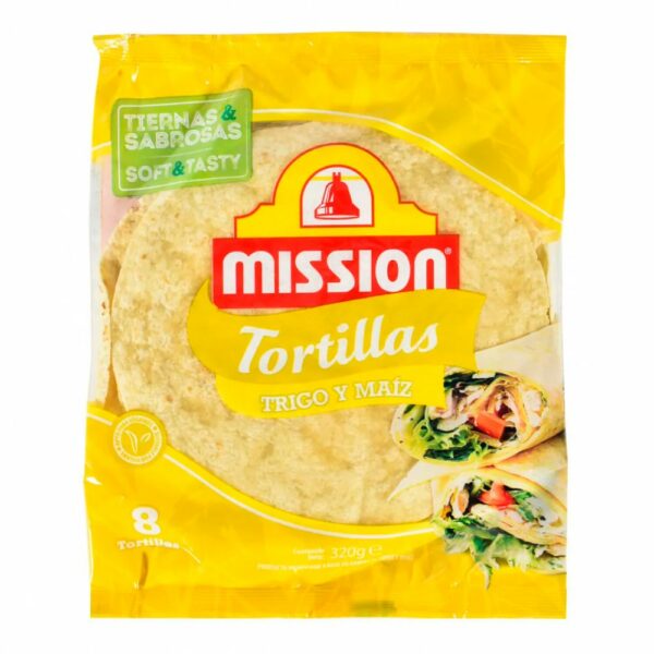 tortilla de maiz mission 320 grs. 8 un. (1074) tortilla de maiz mission 320 grs. 8 un. (1074)