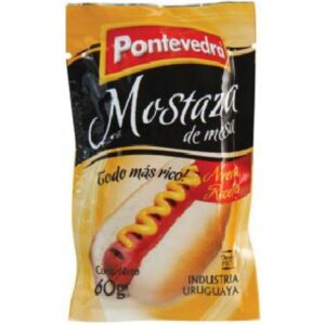 mostaza pontevedra 60 grs. sachet (7008)