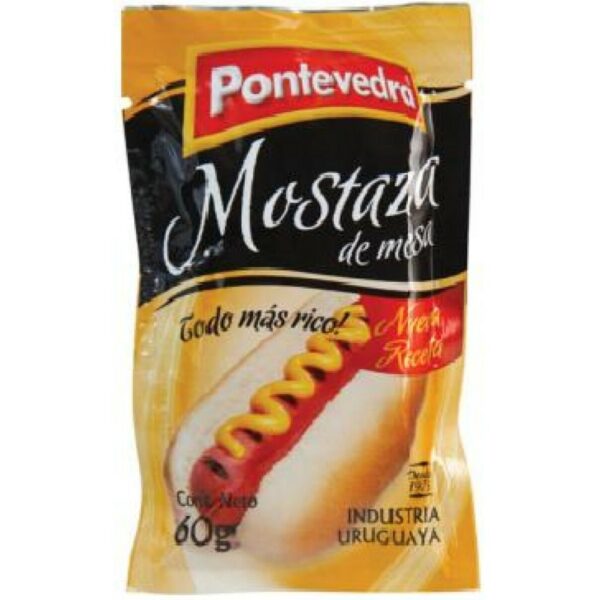 mostaza pontevedra 60 grs. sachet (7008)