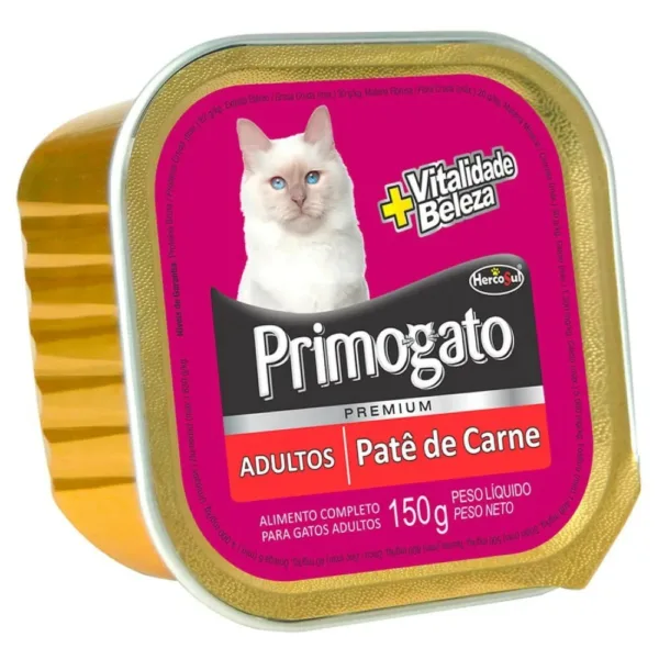 alim. p/mascotas primogato pate adulto 150 grs. carne alim. p/mascotas primogato pate adulto 150 grs. carne