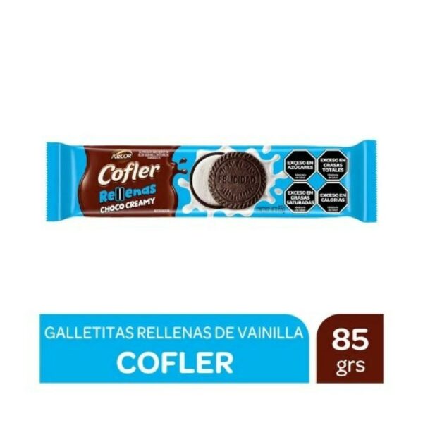 galletita arcor cofler oblea rellena choco creamy 85 grs. galletita arcor cofler oblea rellena choco creamy 85 grs.