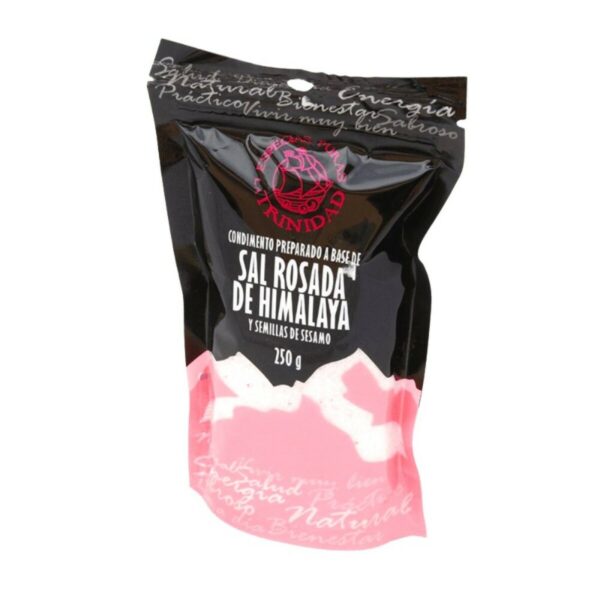 sal rosada de himalaya c/sesamo fina la trinidad 250 grs. sal rosada de himalaya c/sesamo fina la trinidad 250 grs.
