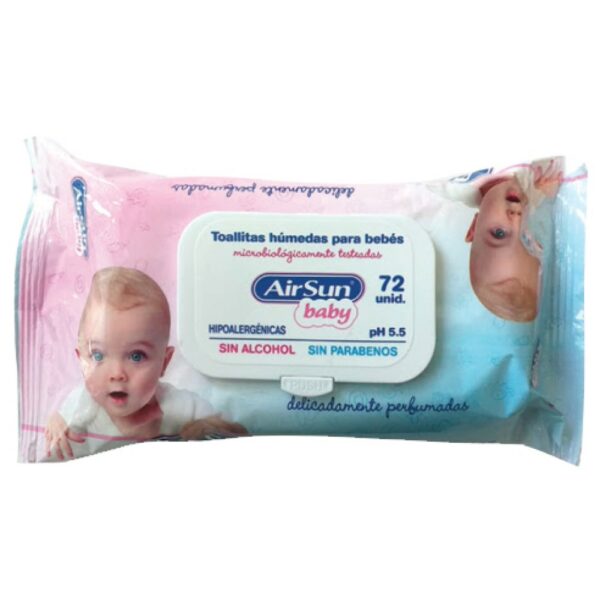 toallas humedas air sun baby 72 un. (as1100)