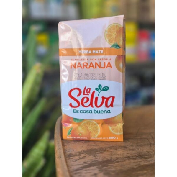 yerba la selva c/naranja 500 grs. (8905) yerba la selva c/naranja 500 grs. (8905)