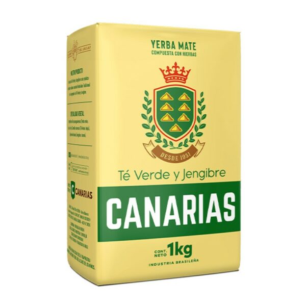 yerba canarias c/te verde y jengibre 1/2 kg. (911) yerba canarias c/te verde y jengibre 1/2 kg. (911)