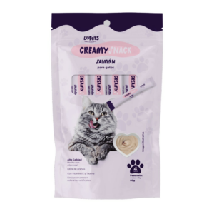 alim. p/mascotas snacks creamy lopets p/gato 60 grs. salmon (132565)
