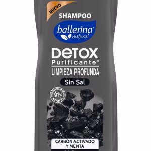 shampoo ballerina detox s/sal 750 ml. carbon act. y menta