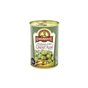 aceituna emigrante rellena c/queso azul 240/120 grs. lata (209228)
