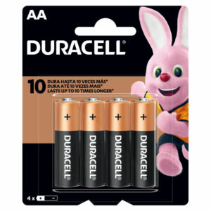 pila duracell alcalina aa 4 un. (1168)