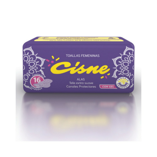 toallas hig. cisne c/alas 16 un. chicas (1453) toallas hig. cisne c/alas 16 un. chicas (1453)