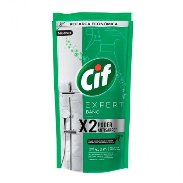 limpiador cif baÑo biodegr. 450 ml. rec. econ. d.pack limpiador cif baÑo biodegr. 450 ml. rec. econ. d.pack