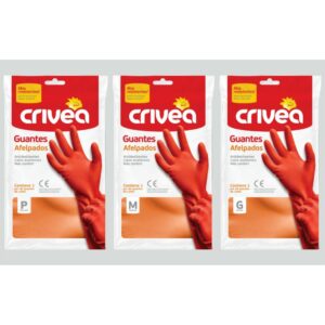 guante de goma crivea afelpado medio (0452)
