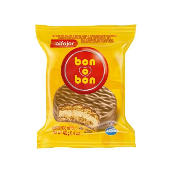 alfajor bon o bon 40 grs. leche (1004303) alfajor bon o bon 40 grs. leche (1004303)