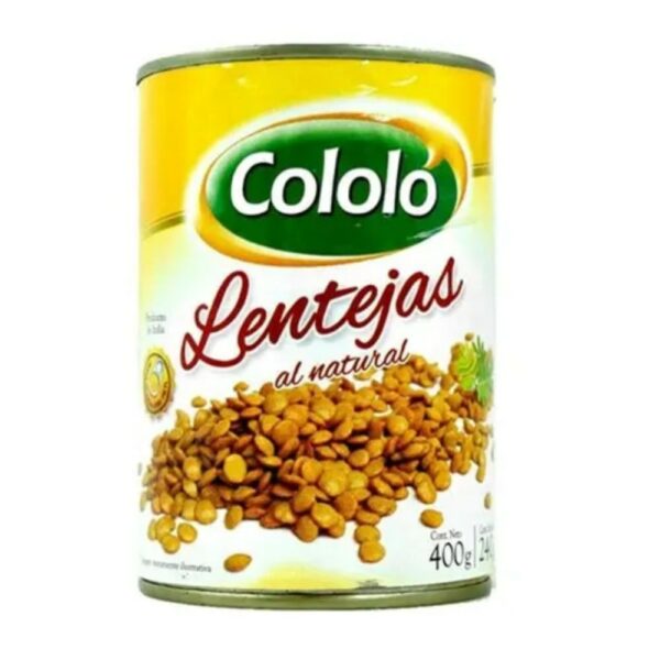 lentejas cololo 400 grs. lata c/a/facil (7555) lentejas cololo 400 grs. lata c/a/facil (7555)