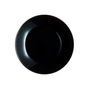 plato luminarc zelie arcopal negro llano 25 cm. v7145 (53822)