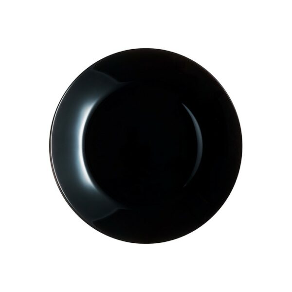 plato luminarc zelie arcopal negro llano 25 cm. v7145 (53822)