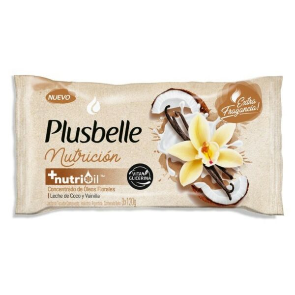 jabon plusbelle 120 grs. x 3 un. nutricion (46013) jabon plusbelle 120 grs. x 3 un. nutricion (46013)