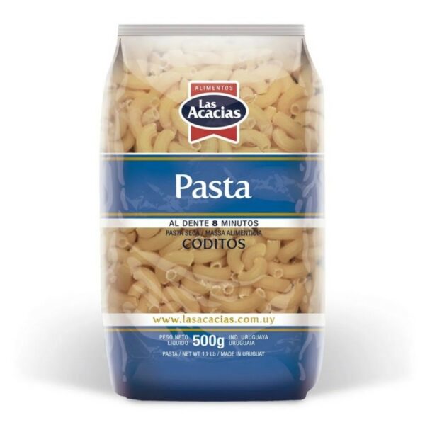 fideos las acacias natural 400 grs. codito (220001) fideos las acacias natural 400 grs. codito (220001)