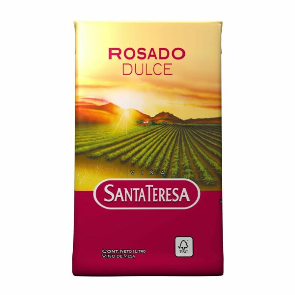vino santa teresa rosado frutado tetra 1 lt. (751) vino santa teresa rosado frutado tetra 1 lt. (751)