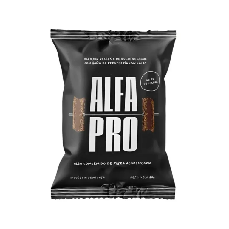 ALFAJOR ALFA PRO 80 GRS. CHOCOLATE RELL. D.LECHE(APN1) alfajor alfa pro 80 grs. chocolate rell. d.leche(apn1)