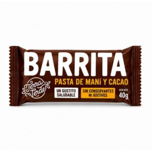 barrita de mani y cacao terra verde 40 grs. (6000)