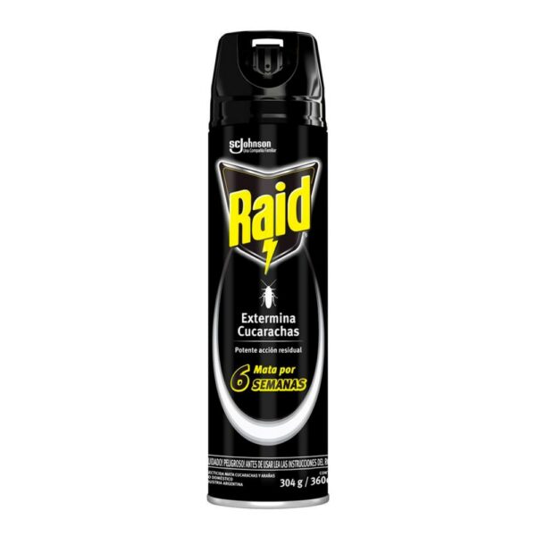 insecticida raid aer. 360 cc. exterminador cucaracha (61061 insecticida raid aer. 360 cc. exterminador cucaracha (61061