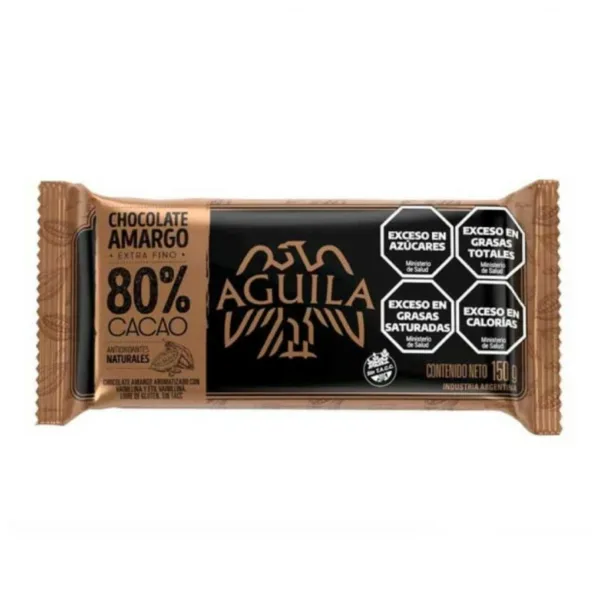 chocolate aguila 80% cacao 150 grs. (1014347)