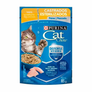 alim. p/mascotas cat chow esterilizado 85 grs. sab. pescado (9709)