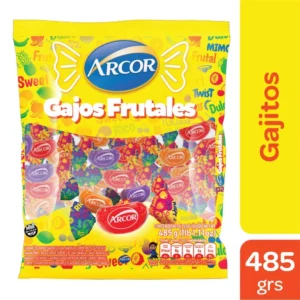 caramelos arcor gajitos 485 grs. (69 un.) frutal (1010885)