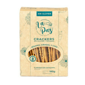 galletita la paz l/gluten saladas 180 grs. mix semilla