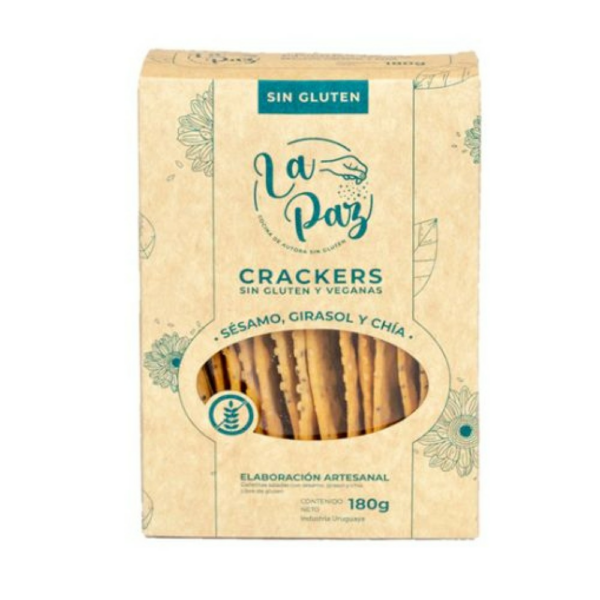 galletita la paz l/gluten saladas 180 grs. mix semilla galletita la paz l/gluten saladas 180 grs. mix semilla