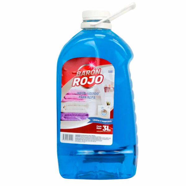 jabon liq. baron rojo p/ropa botella 3 l. (54000) jabon liq. baron rojo p/ropa botella 3 l. (54000)