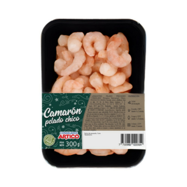 camarones pelado cocido chico artico 300 grs. (lan9912) camarones pelado cocido chico artico 300 grs. (lan9912)