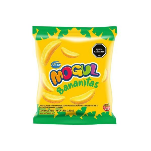 caramelos arcor mogul 80 grs. bananitas (5043145)