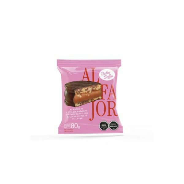 alfajor de cookies dulce sofia 80 grs. rell. d.leche baÑado choc. alfajor de cookies dulce sofia 80 grs. rell. d.leche baÑado choc.