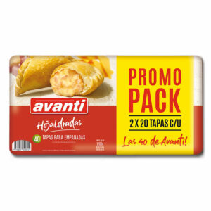 masa hojaldre avanti empanadas pack 40 un. (106)