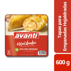 masa hojaldre avanti empanadas 20 un. (600 grs.) (50/5151)