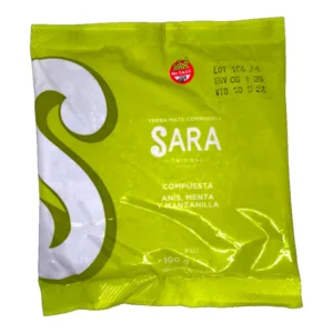 yerba sara 100 grs. compuesta sab. anis, menta y manzanilla (369) yerba sara 100 grs. compuesta sab. anis, menta y manzanilla (369)
