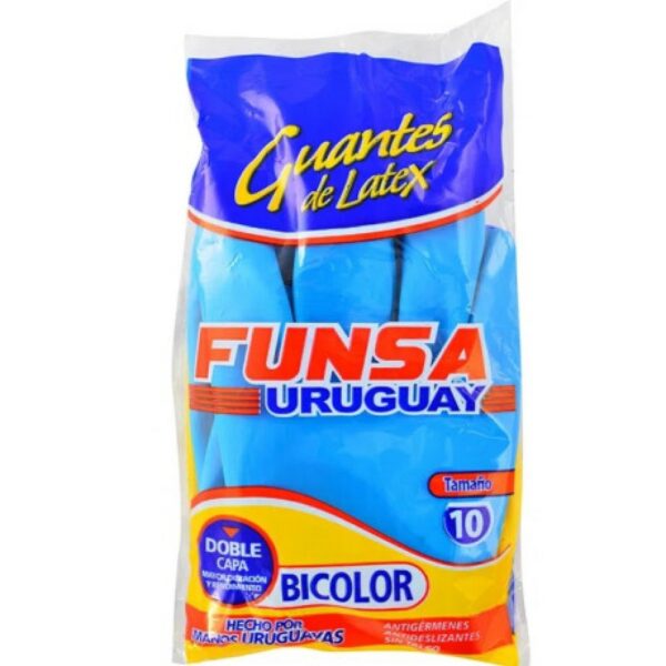 guante de goma funsa bicolor nº 10 guante de goma funsa bicolor nº 10