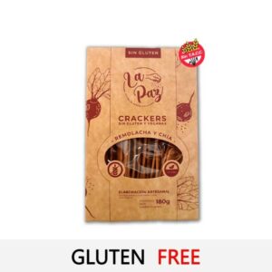 galletita la paz l/gluten saladas 180 grs. remolacha