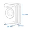 lavarropa james inverter lr8140 g3 8,5 kg. carga frontal blanco (38144)