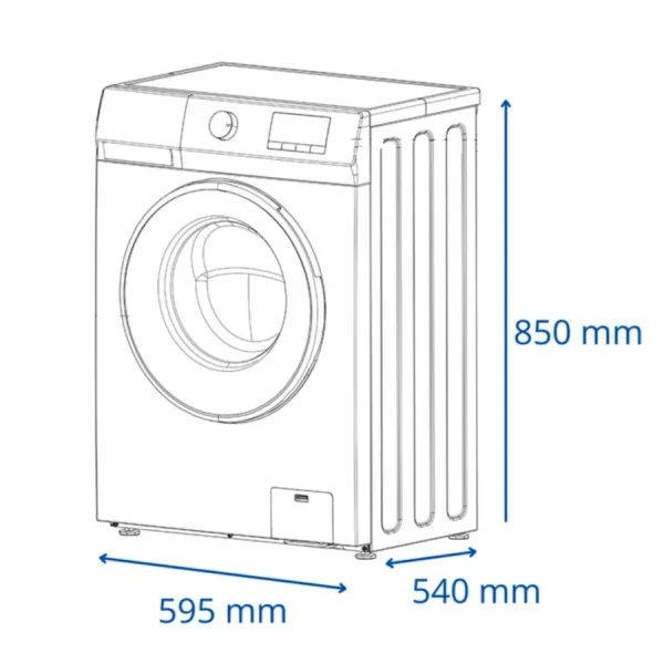 lavarropa james inverter lr8140 g3 8,5 kg. carga frontal blanco (38144)