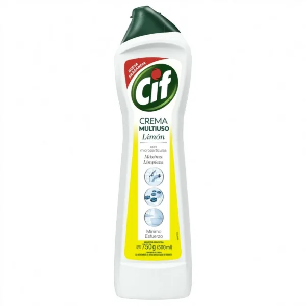 limpiador cif cremoso c/microp. 750 grs. limon (69706357)
