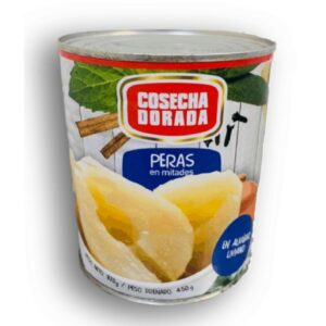 peras en almibar cosecha dorada 820 grs.